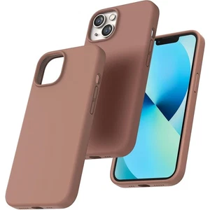 iPhone 13 Hülle Silikon Braun mit Ganzkörperschutz Stoßfest Anti-Rutsch - Bild 1 von 9