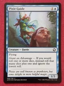 Magic The Gathering ADVENTURES IN FORGOTTEN REALMS FOIL PIXIE GUIDE card MTG - Picture 1 of 2