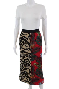 Aldo Martins Womens Floral Print A Line Maxi Skirt Multi Colored Size Medium - Picture 1 of 6