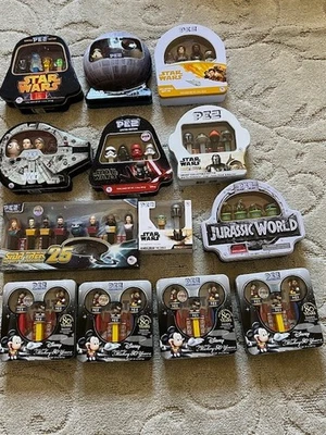 Pez Lot of 13 New Tin and Sets Star Wars Star Trek Jurassic World Mickey Mouse - Image 1 of 4