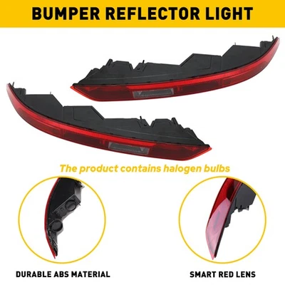 一对适用于奥迪 Q5 2018 - 2021 后下保险杠灯尾部反射器雾灯 — 第 1/4 张图片