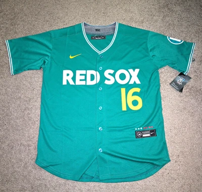 Jarren Duran #16 Red Sox Green City Connect Stitched Men's Jerseys - Image 1 of 2