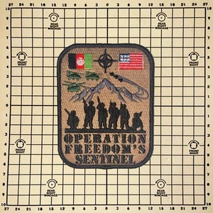 Operation Freedoms Sentinel, War In Afghanistan, OFS Commemorative Patch - Picture 1 of 5