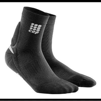 CEP Ortho Achilles Support Compression Short Socks (Black) Size II (2) - Image 1 of 4