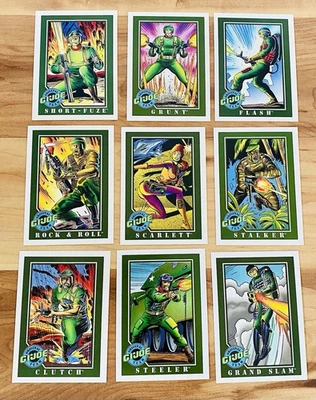 Lote de cartas 1991 GI Joe vintage Impel Series 1 Scarlett, Rock & Roll, Stalker quase perfeito - Imagem 1 de 2