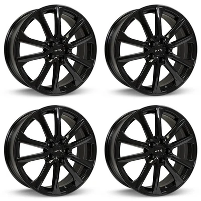 Set of 4 16in Black Alloy Wheel Rims for 2005+ Mitsubishi, RTX7552 16x6.5 114.3  - Image 1 of 4