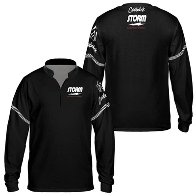 Custom Name Storm Vintage Black Z90B Bowling Jersey Gifts Size S-5XL - Image 1 of 4