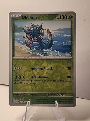 Dhelmise 019/162 SV05: Temporal Forces Reverse Holo Pokémon TCG NM  - Image 1 of 2