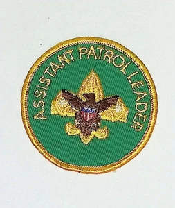 BSA Assistant Patrol Leader Position Patch Green Twill Merrowed Edge - Picture 1 of 3