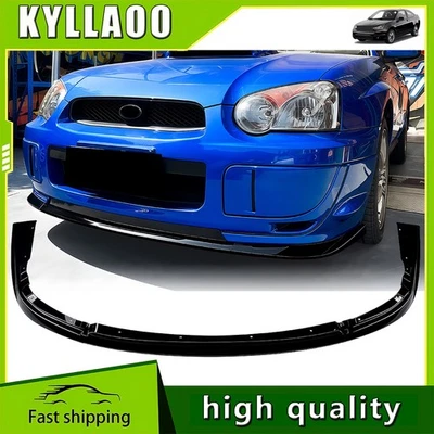 For Subaru Impreza WRX STI 2004-2005 Front Bumper Spoiler Lip Gloss Black - Image 1 of 4