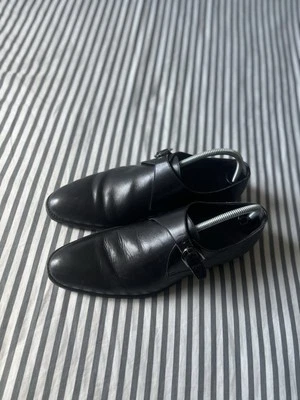 Ermenegildo Zegna Mens Black Dress Shoes 1017-01697 6Hee Size 9.5  retail $455 - Image 1 of 4