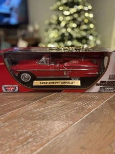 Motor Max 1958 Chevy Impala Convertible | Red 1:18 | Free Shipping!! - Picture 1 of 1