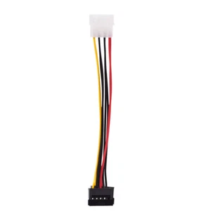 Molex to 2 SATA Dual Power Y Splitter Adaptor Cable Lead 2 Way 4 Pin -15 Pin`ya - Picture 1 of 7