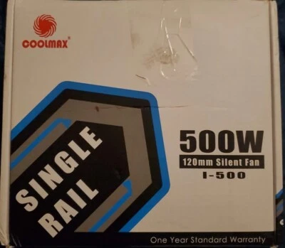 Coolmax I-500 500W ATX 12V V2.0 Power Supplynot with PCI-E - Image 1 of 3
