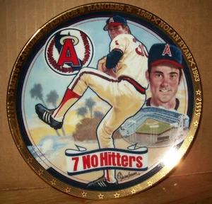  Nolan Ryan Plate "Mr. Fastball" 1993 Hamilton Collection Sports Impressions - Bild 1 von 3