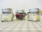 Three Airpure Mini Me Glass Jar Scented Coloured Candle - Jasmine & Blackberry