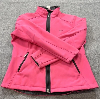 Nike Girls Jacket XL (16-18) Pink Full Zip Running Active Youth Jacket - Image 1 of 4