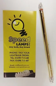 Lampada Infrarossi Oro Patio 1300w 254mm Infrarosso Calore R7 Oro 5000 Ore di Vita - Foto 1 di 1