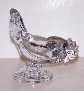 Wonderful Vintage K. R. HALEY Glass ROOSTER Figurine - Picture 1 of 5