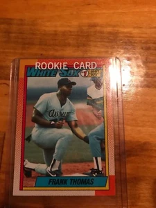 FRANK THOMAS #1 Draft Pick RC Baseball 1990 Topps CHICAGO WHITE SOX ROOKIE CARD - Bild 1 von 2