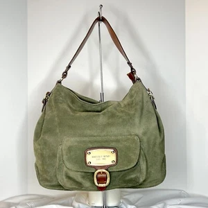 Michael Kors forest green suede woman Bag & hand bag . - Picture 1 of 19