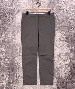 Brunello Cucinelli Pants 8 Womens Gray Chino Cotton Twill Ankle - Picture 1 of 10
