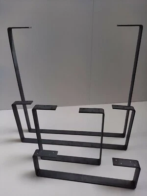 Table Leg Coffee Bench Raw Steel Frame Industrial Style Rustic Hairpin Farm FTL - Image 1 of 2