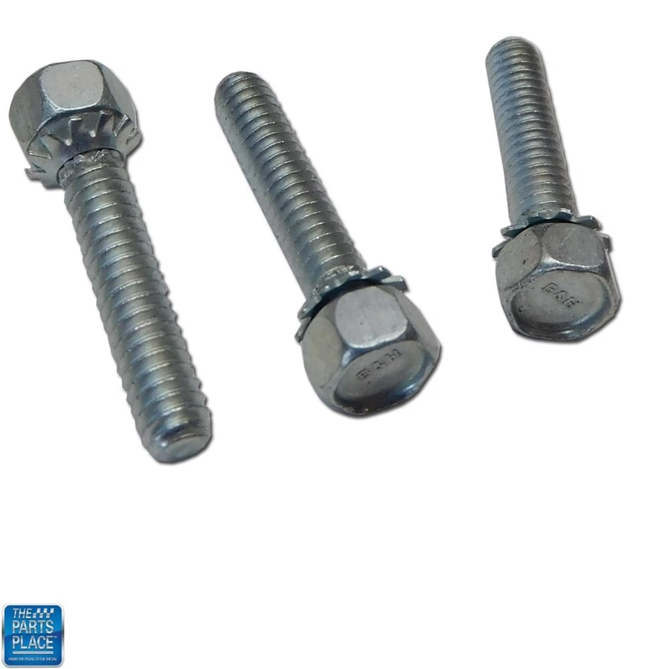 1964-88 GM Cars Wiper Motor Mounting Screws Original Style w/ Domed Washers SET - Image 1 of 1