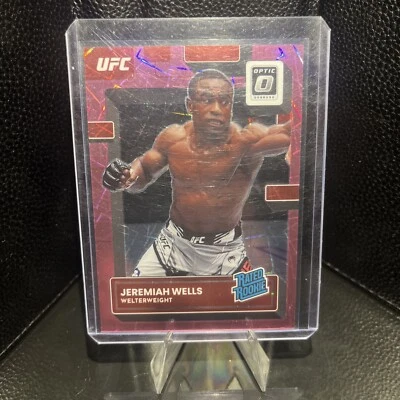 2023 Panini Optic UFC - Rated Rookie Pink Velocity Prizm #136 Jeremiah Wells /79 - Image 1 of 2