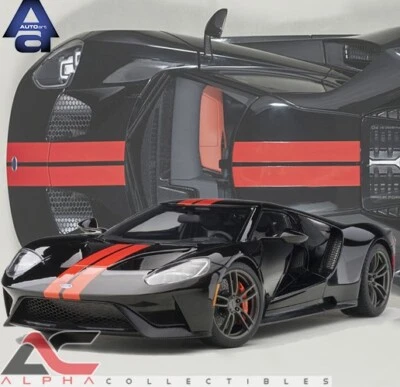 AUTOART 72945 1:18 FORD GT 2017 (RAYAS NEGRAS SOMBRAS/NARANJA) SUPERDEPORTIVO Foto 1 de 4