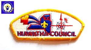 N.Y. Hiawatha Council gelber Faden BSA Patch - Bild 1 von 2