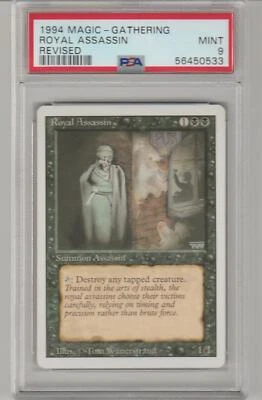 1994 MTG Revised Royal Assassin PSA 9 Mint WOTC Magic The Gathering Black Rare - Image 1 of 2