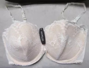 ADORE ME   PADDED  PUSH UP  BRA  SIZE 36DDD - WHITE LACE OVER NUDE -  NWT - Picture 1 of 1
