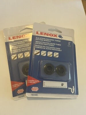 Lot Of (2) Lenox 2 pc Stainless Steel Tubing Cutter Wheels 3/4" 19mm 1921695 - Image 1 of 3