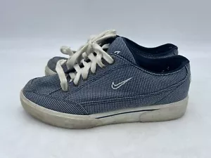Vintage Damen Nike GTS Canvas blau 143021-411 Tennis Freizeit Größe 7,5 gebraucht, in einwandfreiem Zustand - Bild 1 von 9