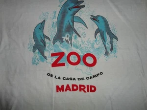 De Colección Años 80 Blanco Madrid Zoo DOLPHINS 50-50 Esta Camiseta Suave Se Ajusta a Adulto S Bonita - Imagen 1 de 5