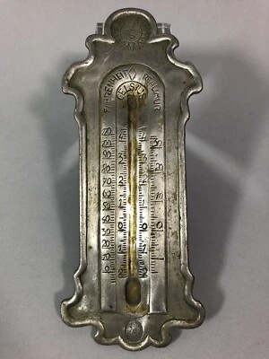 Ancien support de THERMOMÈTRE en étain Potier ÉTIENNE SERGENT? A compléter  - Photo 1/4