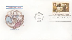 1983 FDC - Scott# 2052 - Treaty of Paris - Farnam Cachet - Picture 1 of 1