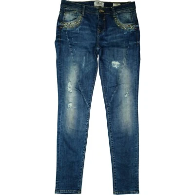 Pantalones de mezclilla elásticos Ltb súper ajustados Diane para mujer 40 L W31 L32 usados look destruido Foto 1 de 4