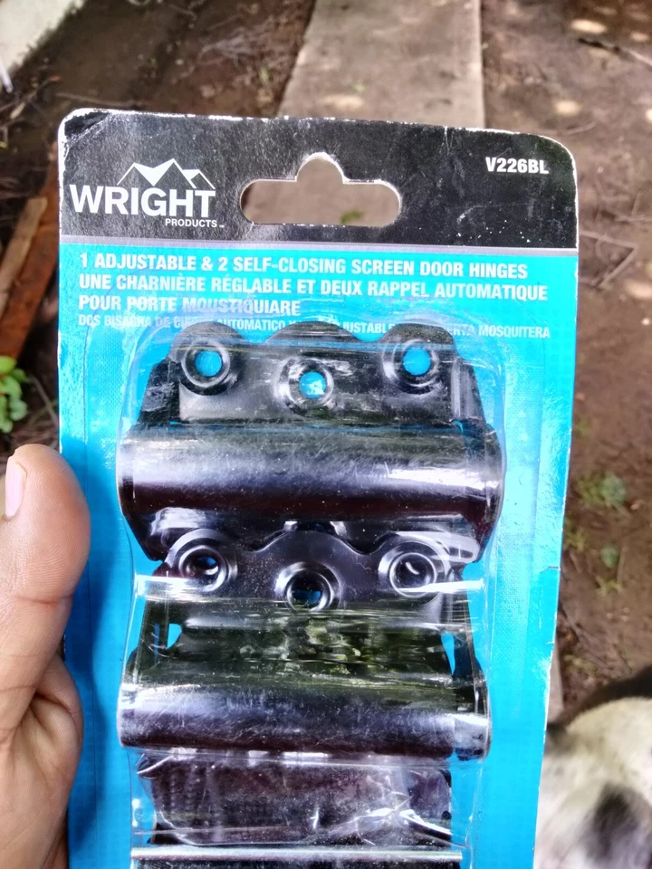 No1 Wright Products V226BL 2-3/4 In. Black Self-closing Adjustable Hinge