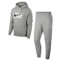 nike graphic tracksuit black