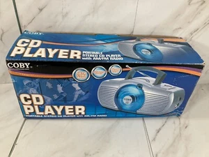 OPEN BOX Coby CX-CD235 Portable CD player AM/FM Radio Boombox w/ Handle TESTED - Picture 1 of 12