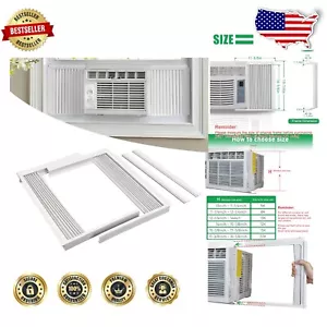 Quality Accordion Filler Curtain Kit Replacement for Window AC Units 22,000 BTU - Picture 1 of 11