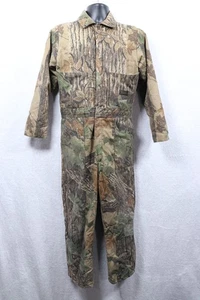 VTG 90s Liberty Hunting Coveralls Boys Large(32x27) Real Tree Camo Insulated - Picture 1 of 20