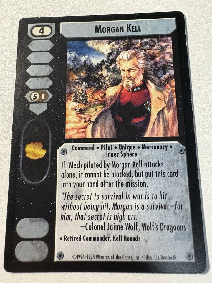 Morgan Kell - R - Battletech CCG - Rare PWE Tracking - Image 1 of 1