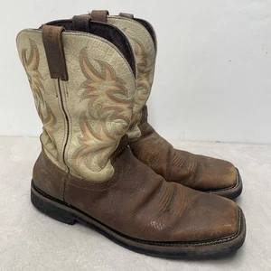Justin Botas de Trabajo Para Hombres 14EE Marrón Tostado WK4683 Cuero ASTM F2892 Puntera Cuadrada *LEER - Imagen 1 de 19