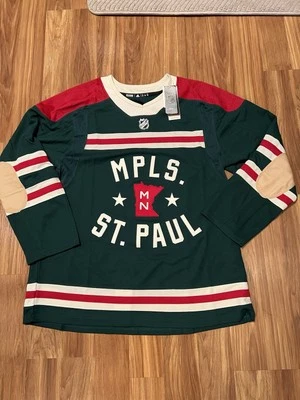 Minnesota Wild - Camiseta clásica de invierno Adidas Aeroready 2022 en blanco 54 (XL) NUEVA CON ETIQUETAS Foto 1 de 4