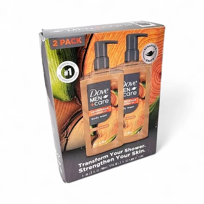 Dove Men+Care Sandalwood + Cardamon Oil Body Wash, 26 fl oz - 2 Pack - Image 1 of 3
