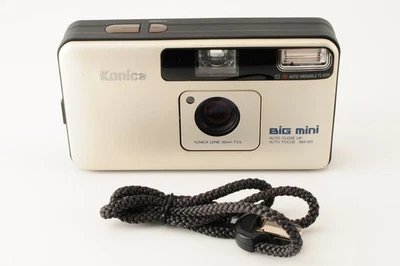 Read![NEAR MINT] Konica Big Mini BM-201 Point & Shoot 35mm Film Camera JAPAN #11 - Image 1 of 4