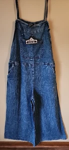 Angie Med. Leichter Chambray Overall super weites Bein verstellbarer Träger - Bild 1 von 12